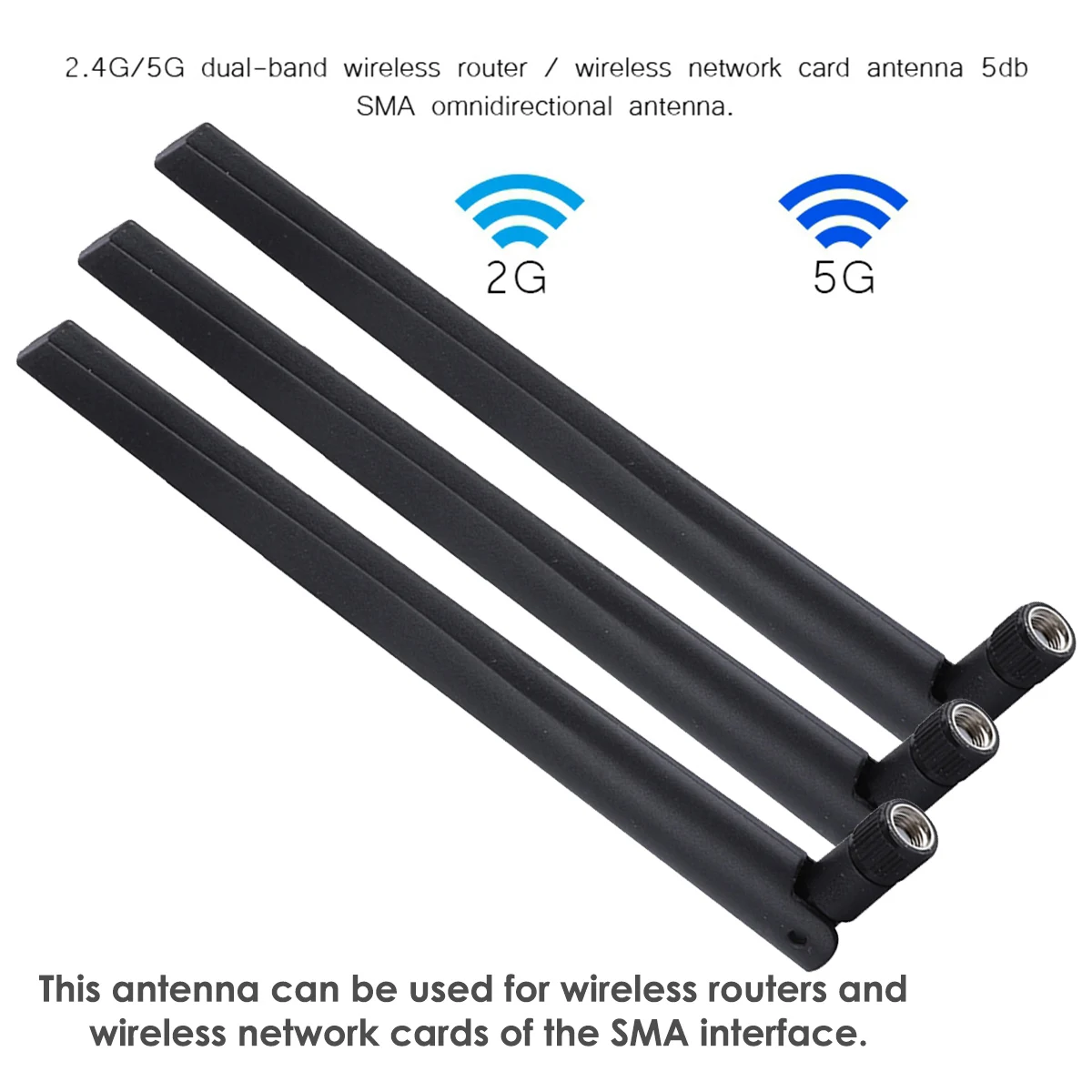 WiFi роутер антенна RP-SMA интерфейс усиления 5dBi для ASUS RT-AC68U AC66U 2 4G/5G двухдиапазонный