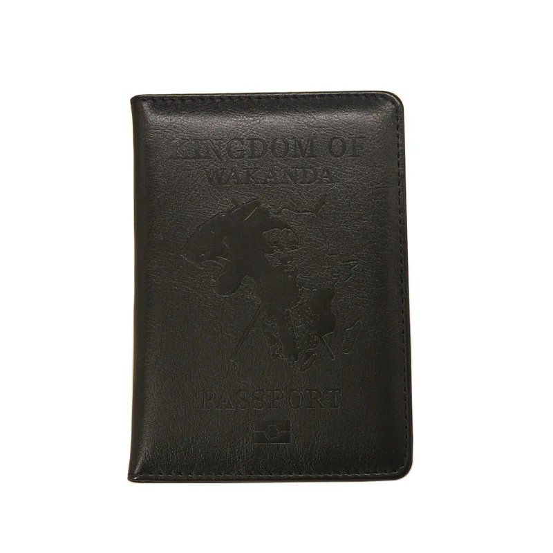 Wakanda Держатель для паспорта Rfid Блокировка из искусственной кожи Asgard чехол для паспорта дорожный кошелек черные чехлы для паспорта