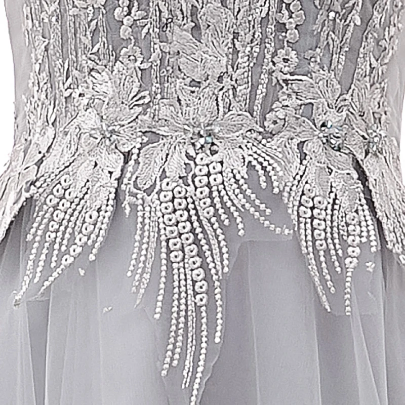 

Evening Dresses Women Boat Neck Short Sleeves A-line Floor-length New Lace Bling Plus size Customized Formal Party Dress A184