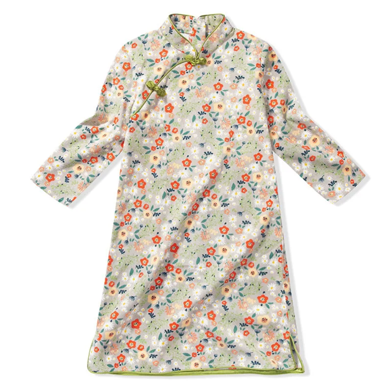 Полуметровая свежая Красивая Вельветовая ткань с маленьким цветочным принтом