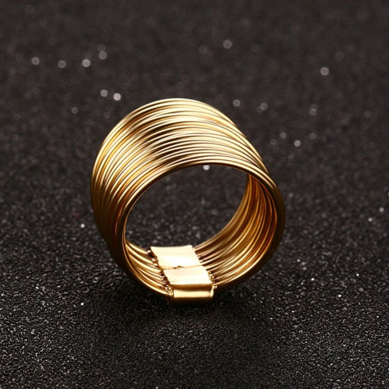 Женское кольцо с переплетением универсальное круглое Ювелирное Украшение 15