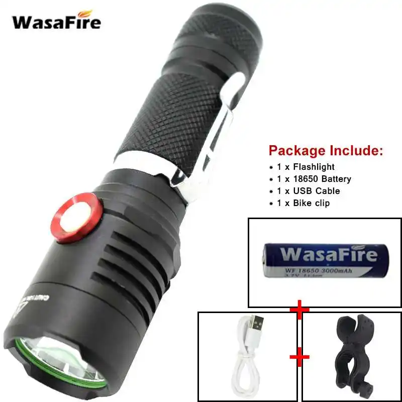 Супер яркий XML L2 перезаряжаемый светодиодный светильник вспышка военный