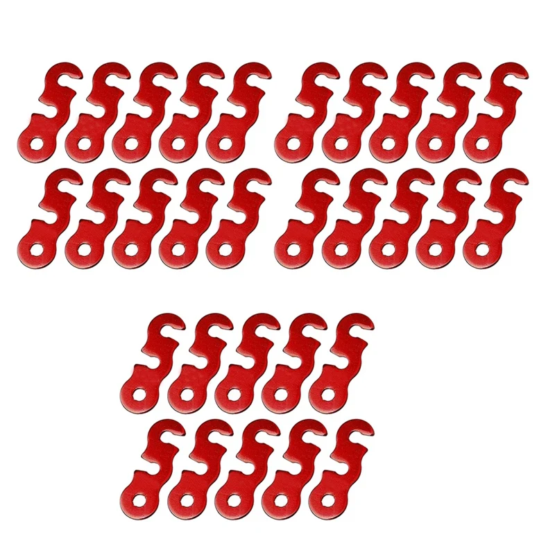 

30 шт., ультралегкие натяжители шнура из алюминиевого сплава