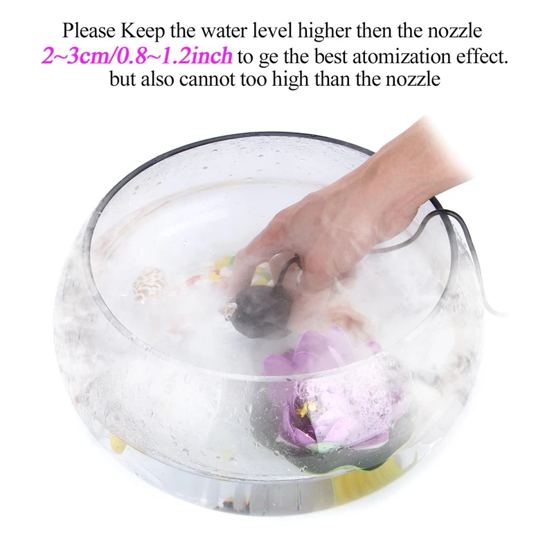 AD 400ML/ч мини ультразвуковой тумана Fogger Фонтан воды Пруд туман машина распылитель