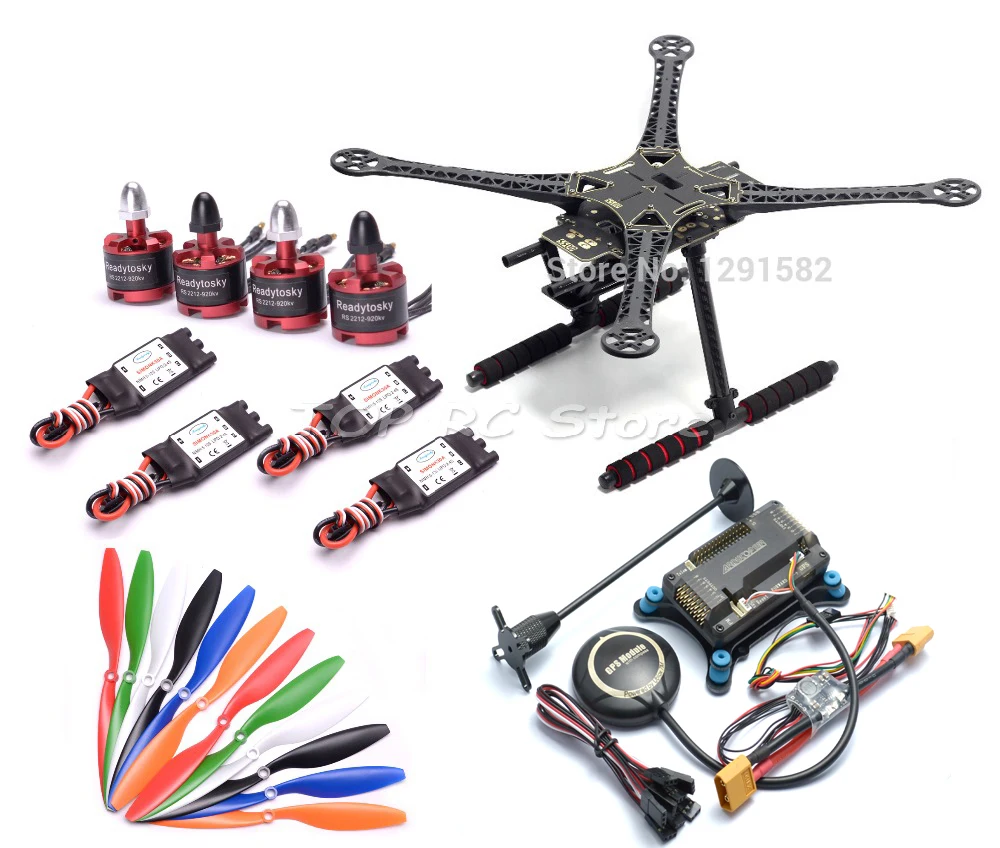 Комплект с рамкой для печатной платы S500 500 мм Карбоновым приводом + Naza M Lite / APM2.8