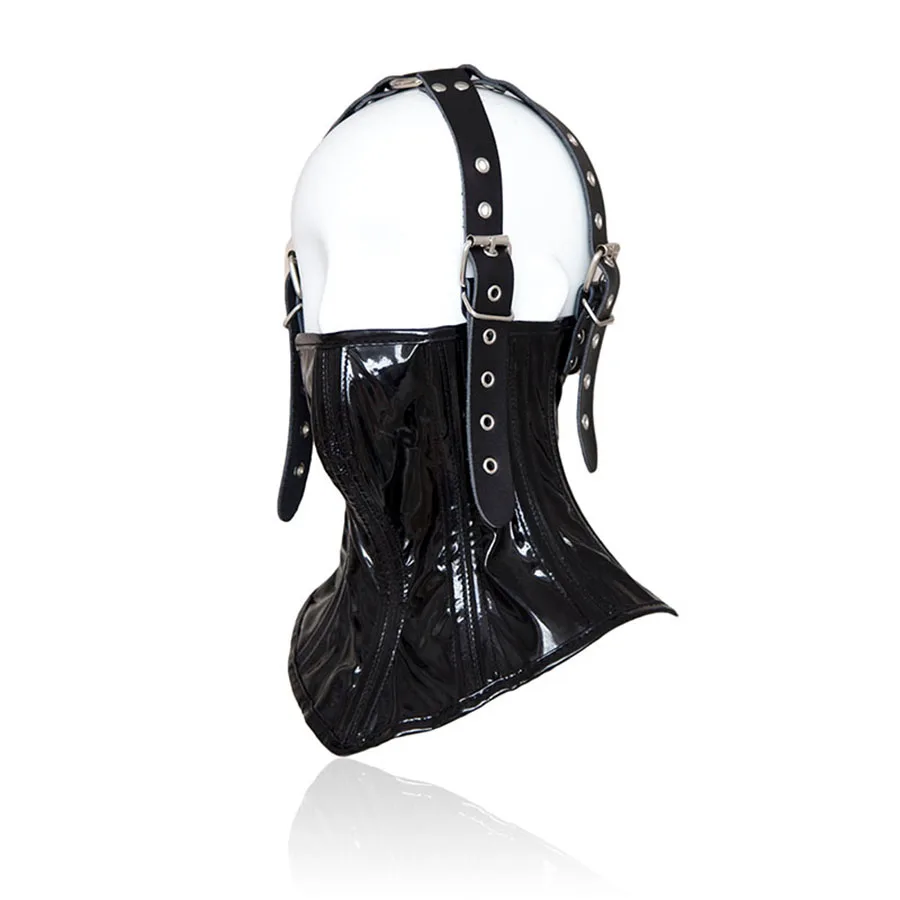 ПВХ шея искусственная осанка ошейник для костюма с кожаным ремешком головы