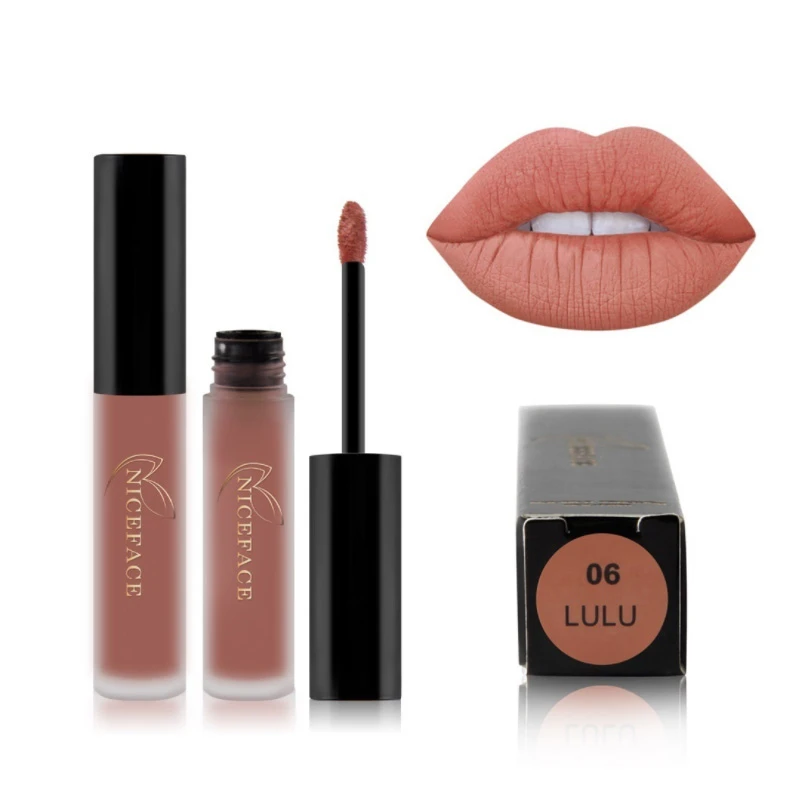 NICEFACE 24 цвета Блеск для губ водостойкая стойкая бархатная Матовая жидкая помада