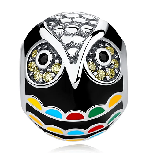 925 пробы, серебряные подвески, бусины, подходят к оригиналу Pandora, очаровательный браслет, божья коровка, кошка, собака, бусины Минни, для рукоделия, для изготовления женских ювелирных изделий - Цвет: PY1885