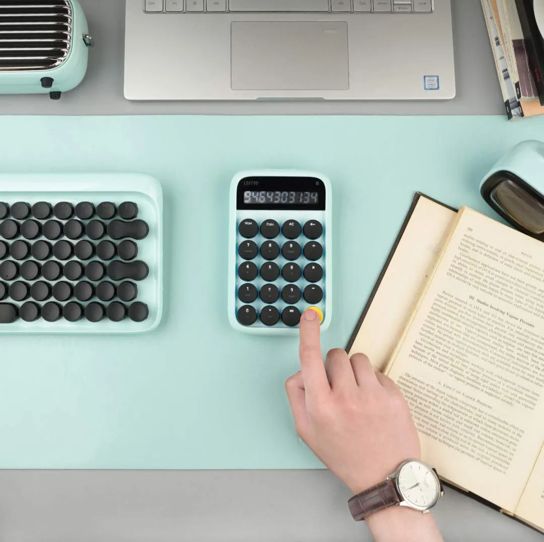 Xiaomi Lofree Bluetooth цифровая клавиатура многосистемная совместимая клавиатура с подсветкой Micro USB 800 мАч емкость смарт-калькулятор