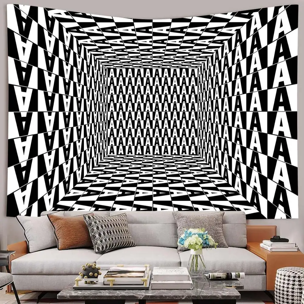 Гобелен с изображением деревьев Simsant Trippy настенные гобелены для гостиной