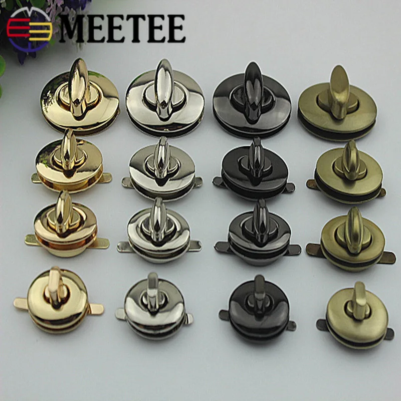 

Meetee 2 шт. твист замки для сумок металлическая застежка замок застежка для сумок овальные винты закручивающаяся Пряжка Сделай Сам кожаные ак...