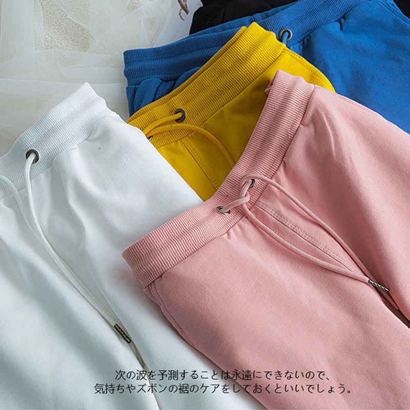 Шорты из 100% хлопка для мужчин и женщин летние свободные стильные большие Прямые