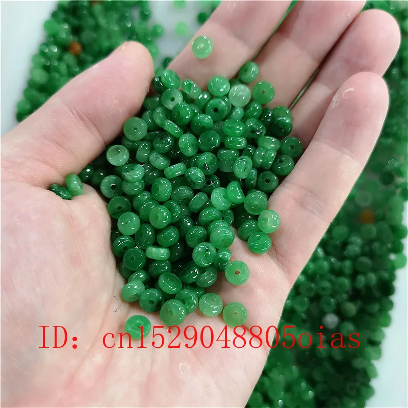 DIY натуральные зеленые нефритовые бусины Jadeite Septa изумрудные ювелирные изделия
