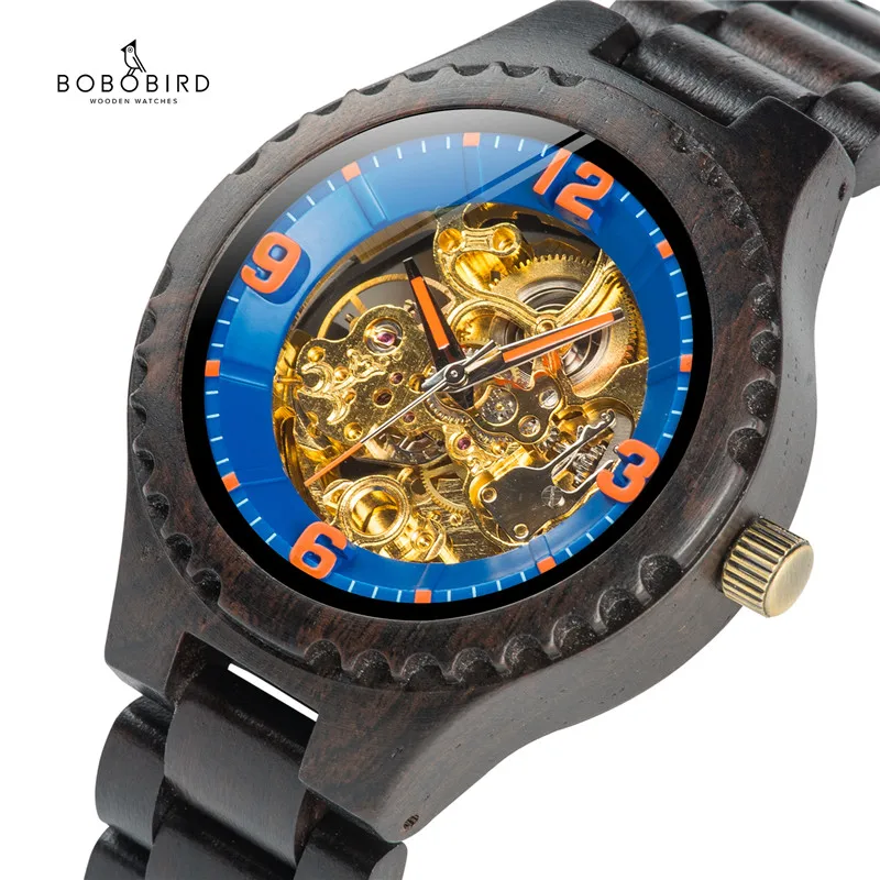 Orologio uomo BOBOBIRD лучший бренд механические часы с автоматическим подзаводом мужские наручные часы pagani Дизайн С ПОДАРОЧНОЙ КОРОБКОЙ дропшиппинг V-S29