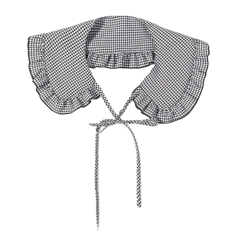 Кукольная Шея K3NF с украшением в клетку и фиксирующими лямками для платьев или