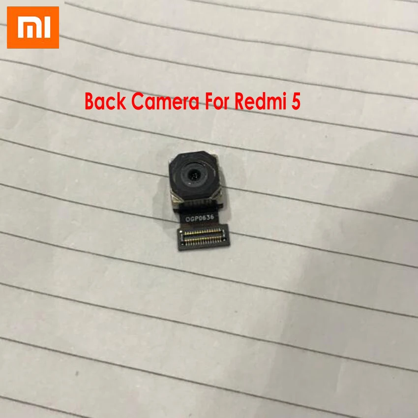 Original Tested Working Main Rear Back Camera For Xiaomi Redmi 5 Big camera mobile phone Flex Cable parts | Мобильные телефоны и