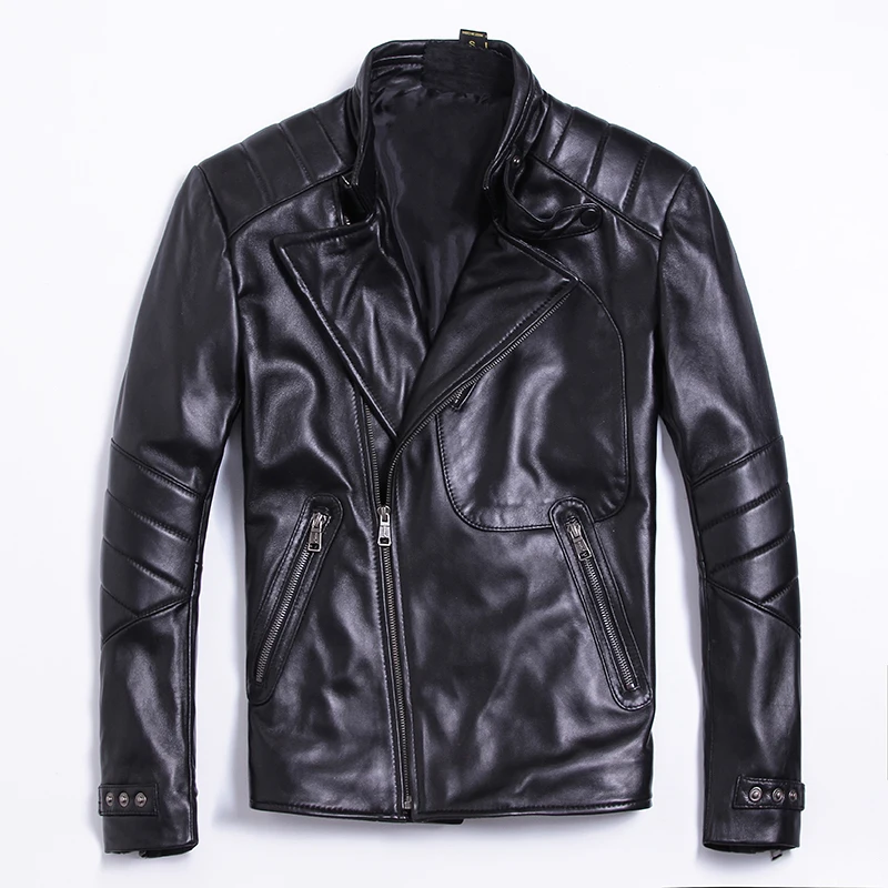 Бесплатная доставка. Классический стиль плюс размер мягкая кожаная куртка из