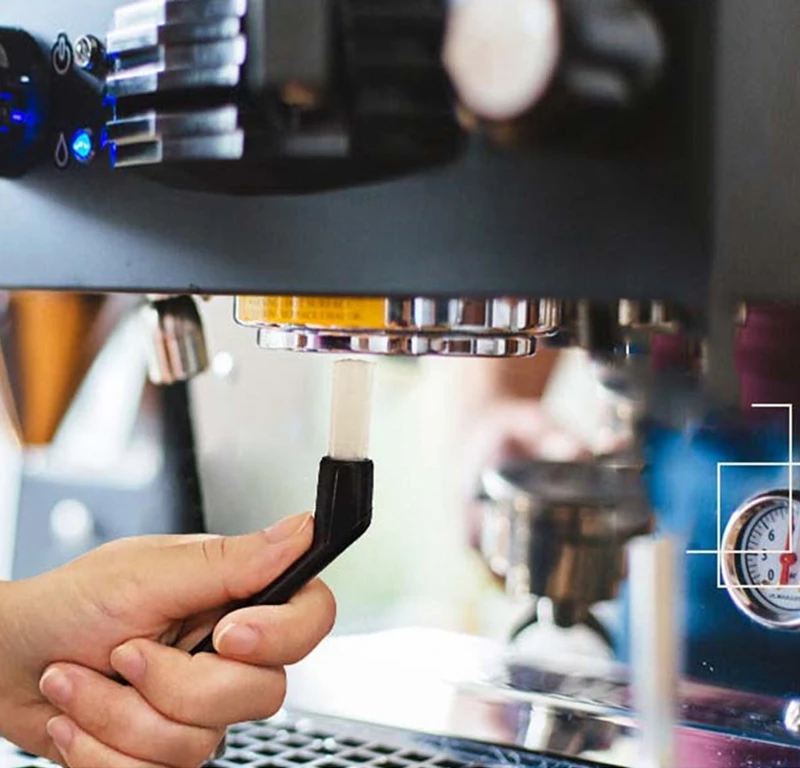 Coffee Brush Espresso Coffee Machine Cleaning Brush Machine Coffee Grime Cleaning Brush Plastic Handle Cleaner Supplies Tools