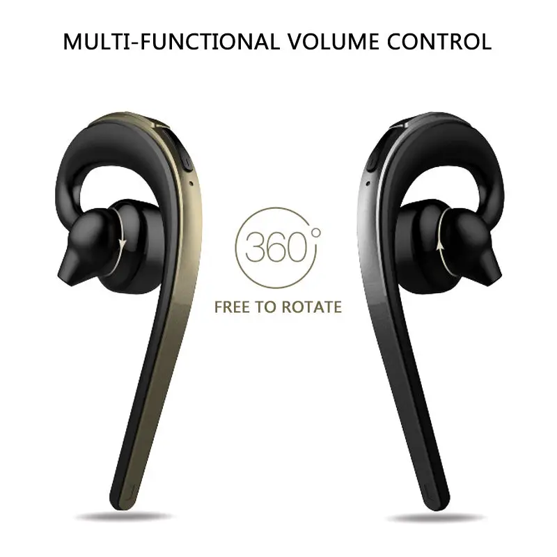 Handsfree бизнес Bluetooth наушники с микрофоном Голосовое управление Беспроводная