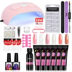 Маникюрный набор поли Гель-лак для ногтей, набор для маникюра в домашних условиях гель для ногтей комплект! Полупостоянная Набор Для лаков профессиональная Full гель-маникюр набор