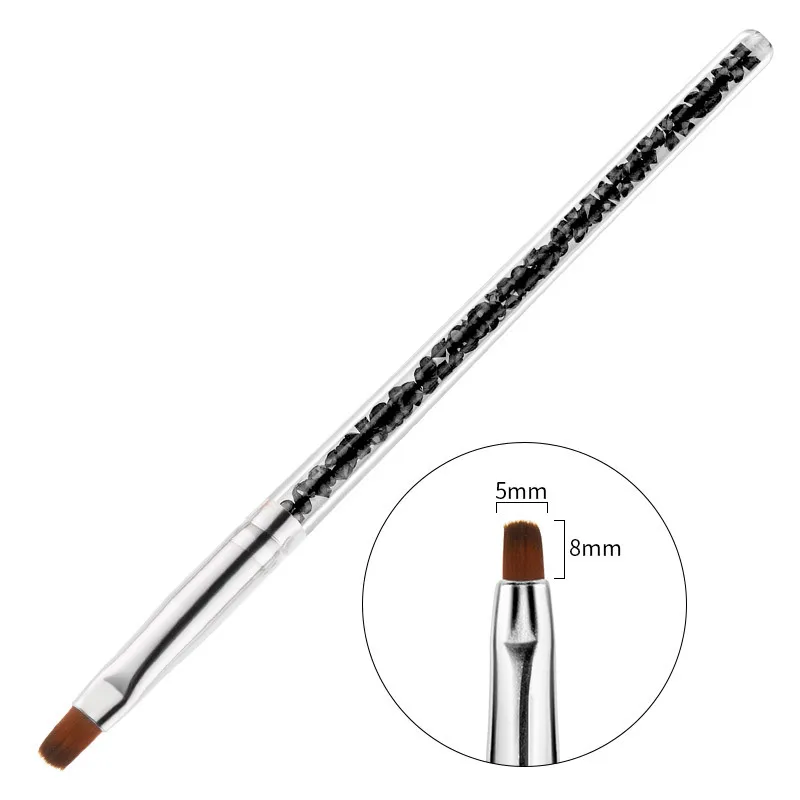 1 шт. Хрустальная кисть для дизайна ногтей ручка покраски цветочных линий