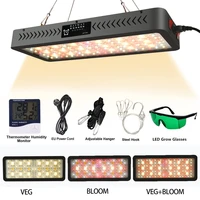 double switch led grow light cob 1200w 2400w 3600w veg bloom modes full spectrum plants lamp for indoor greenhouse tent