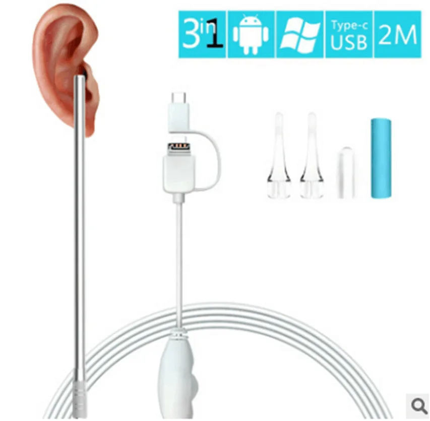 

New Multifunctional USB Ear Cleaning Tool HD Visual Spoon pick With Mini Camera Pen Care In-ear Endoscope
