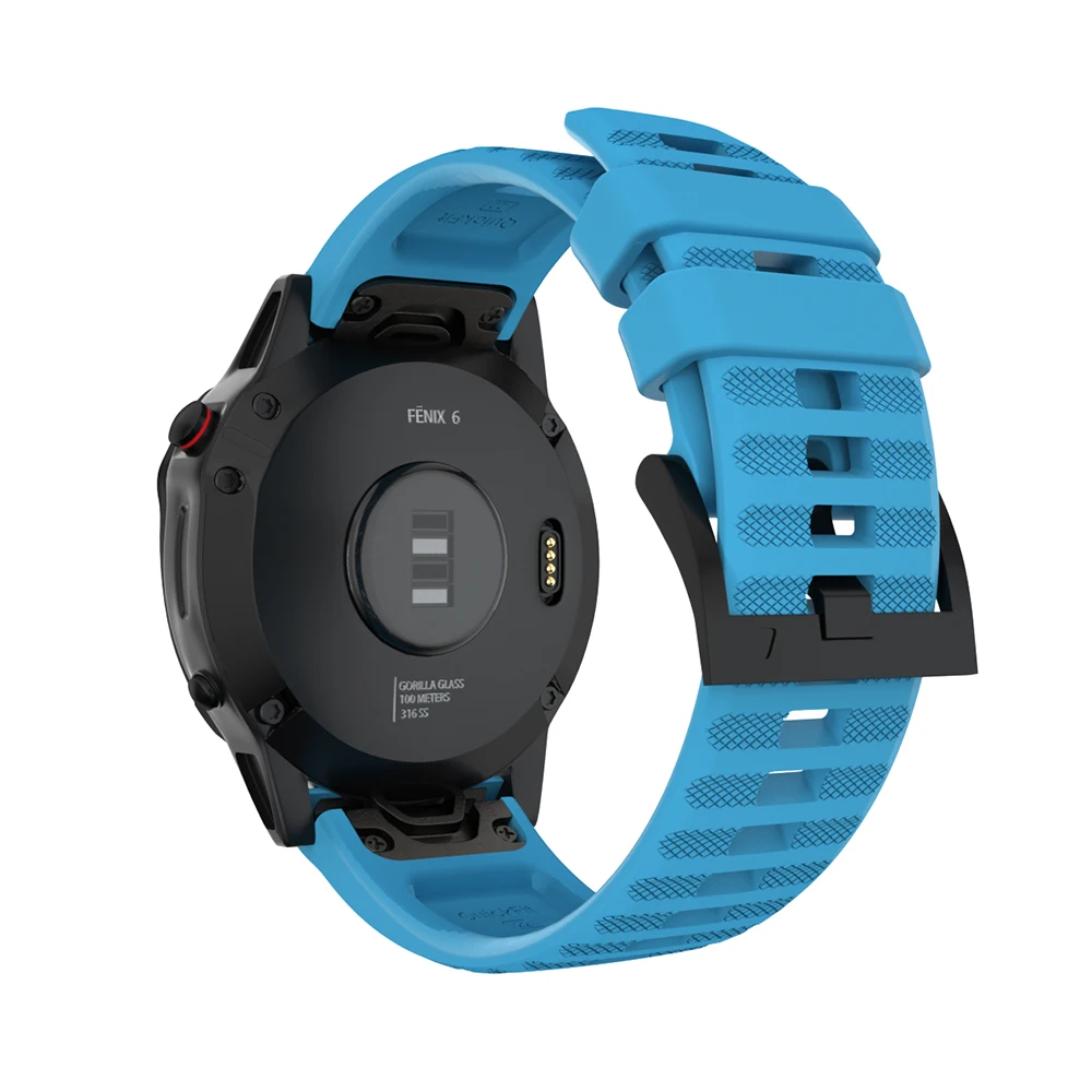 26 мм 22 мм 20 мм силиконовый Быстрый ремешок для часов Ремешок для Garmin Fenix 6x6 6s 5 5S Plus 3 3 часа Quickfit резиновый ремешок для наручных часов