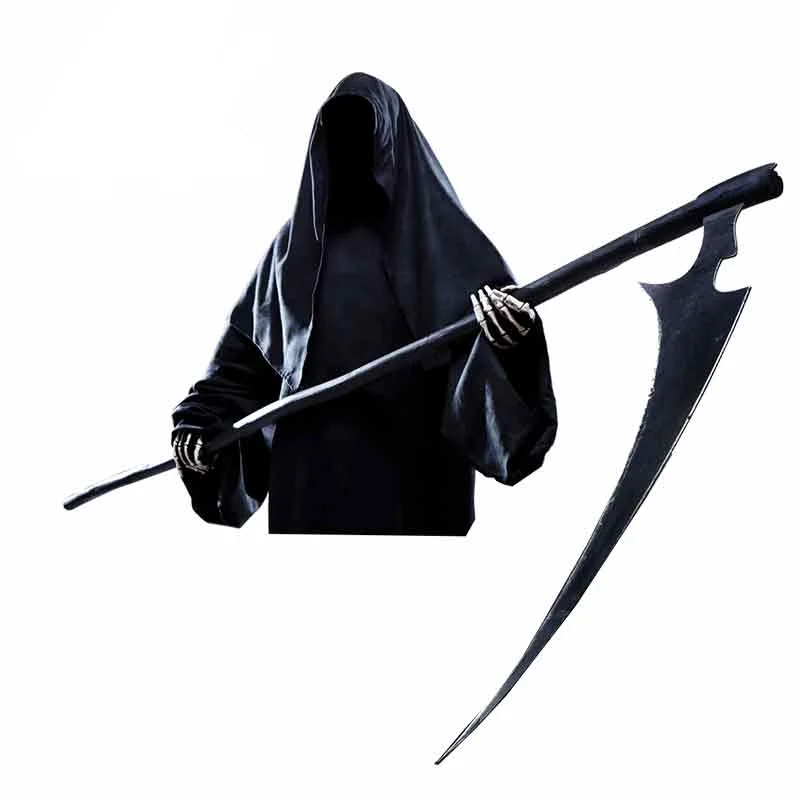 

13cm X 12.4cm For Death Is Coming Scythe Fine Decal Waterproof Graffiti Sticker Car Accessories 3D Vinyl Car Wrap