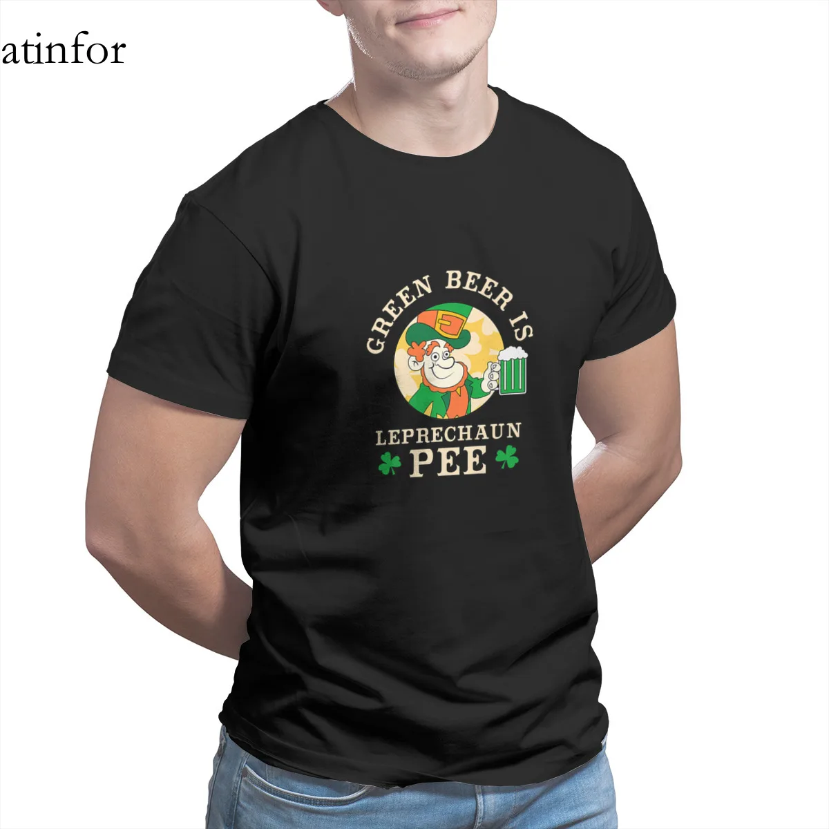 

St Patricks Day Funny Drinking Lover Irish Custom Couples Matching Graphic Oversized Sleeve Streetwear Men Clothing 15440