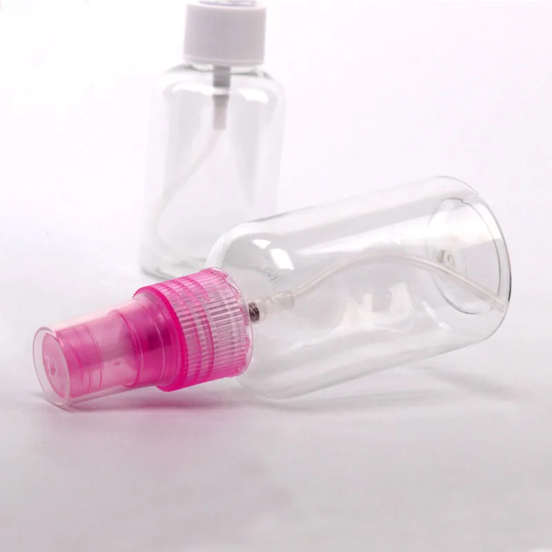 

2/5pcs Portable Transparent Empty Spray Bottles 50ml Plastic Mini Refillable Container Empty Cosmetic Containers Makeup Tools
