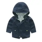 Демисезонные куртки для мальчиков, однотонное Детское пальто, детская толстовка, верхняя одежда для малышей, ветровка, пончо для малышей