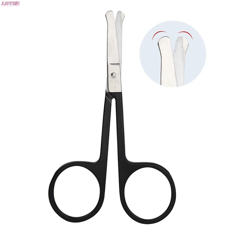 

Nose Hair Scissor Makeup Scissor Eyebrow Eyelashes Nose Hair Trim Rounded Sharp Hair Removal Tools Stainless Steel 1PC