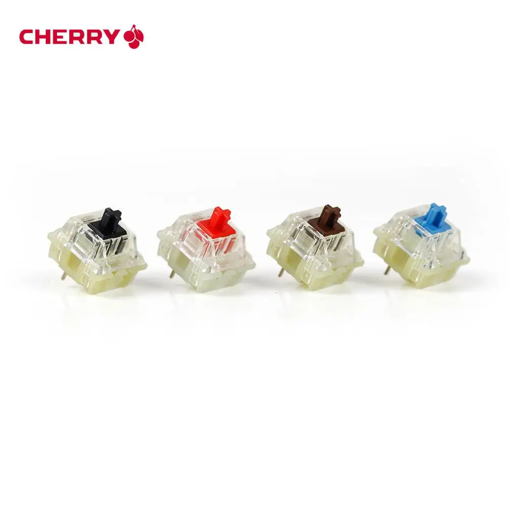 Оригинальные Cherry MX механическая клавиатура переключателя Красный черный синий