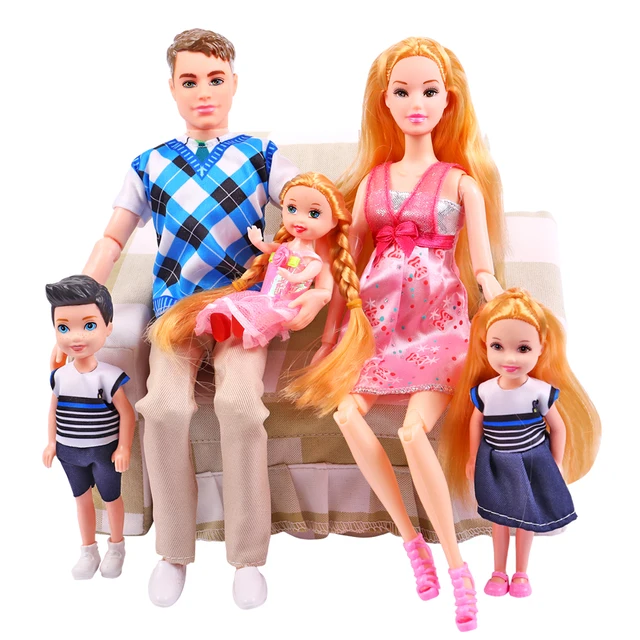 Moda presentes de natal crianças brinquedos boneca grávida  mãe/papai/menina/bebê scooter 6 pessoa família casal combinação para barbie  jogo - AliExpress