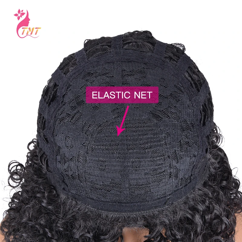 

Curly Afro Wig With Bangs Synthetic Short Kinky Curly Wigs Heat Resistant Curly Full Wigs For Black Women Daily Use