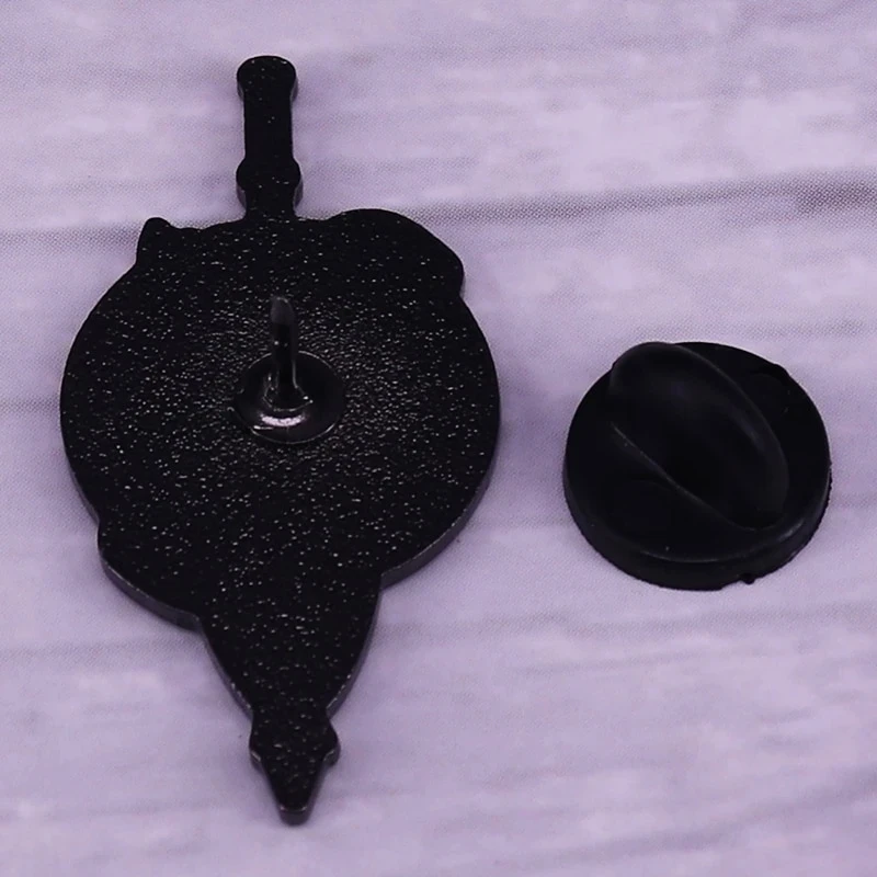 Брошь на лацкан Rubeus розовая эмалированная брошь в форме зонтика | Украшения и