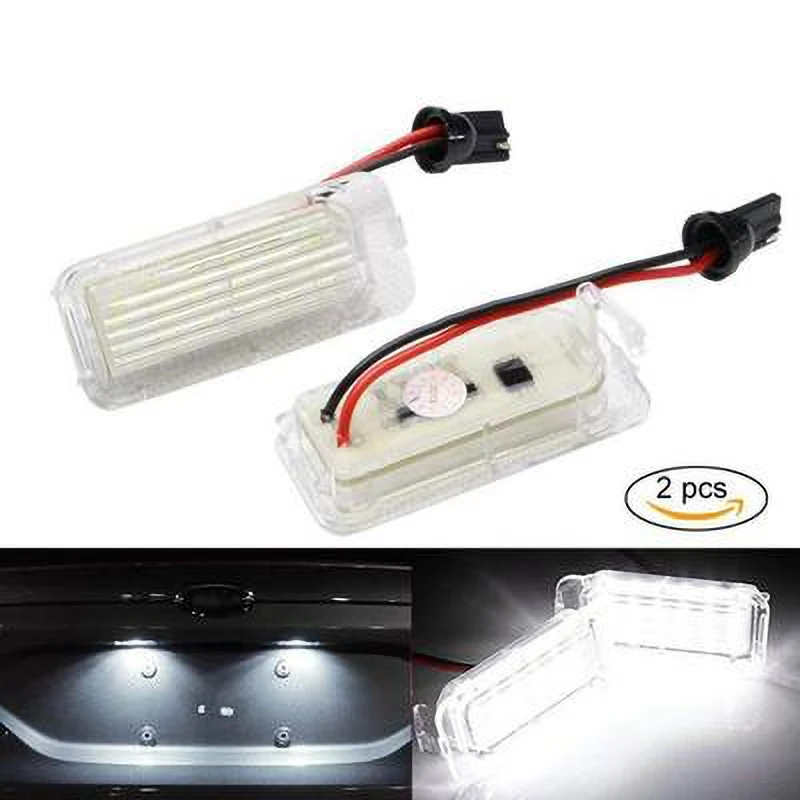 

2Pcs LED Number License Plate Light for Ford Focus 5D Mondeo