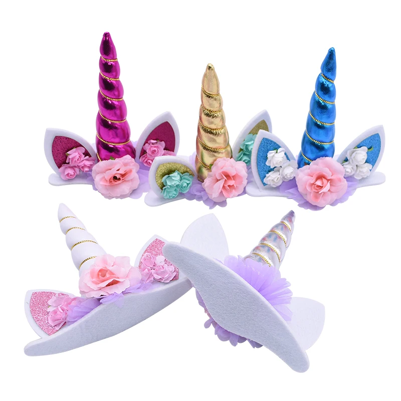 1Pc Unicorn Birthday Cake Topper Decor Cartoon Toppers Party Decoration Kids Cupcake Wrappers | Дом и сад