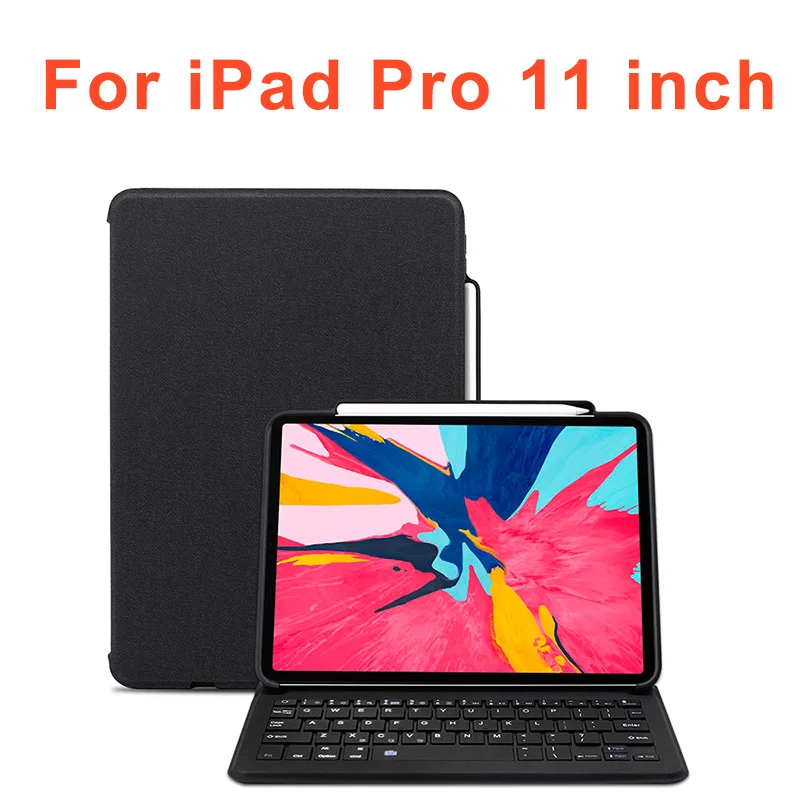 For iPad 11 Бизнес для iPad Pro 11 чехол-клавиатура Smart Ultra Slim из искусственной кожи чехол-книжка для iPad Pro 11 дюймов 1" с карандашом - Цвет: For iPad 11