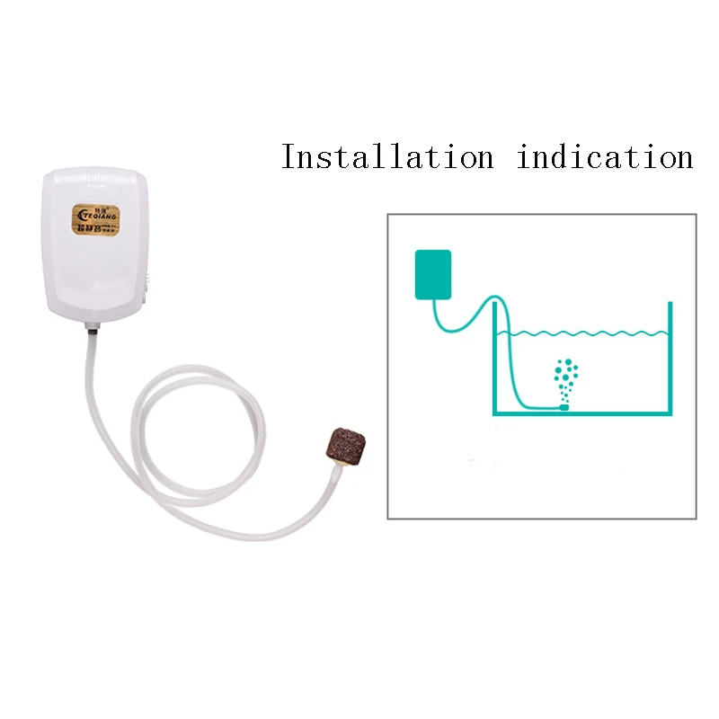 Ультра тихий Перезаряжаемые аэрационный насос рыболовный ящик для круглой бочки