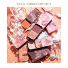 Железная коробка для изготовления твердых конфет один двойной Цвет палитры теней для век макияж блестки матовое стекло с перламутровым эффектом жемчуг Пудру-прочного TSLM2