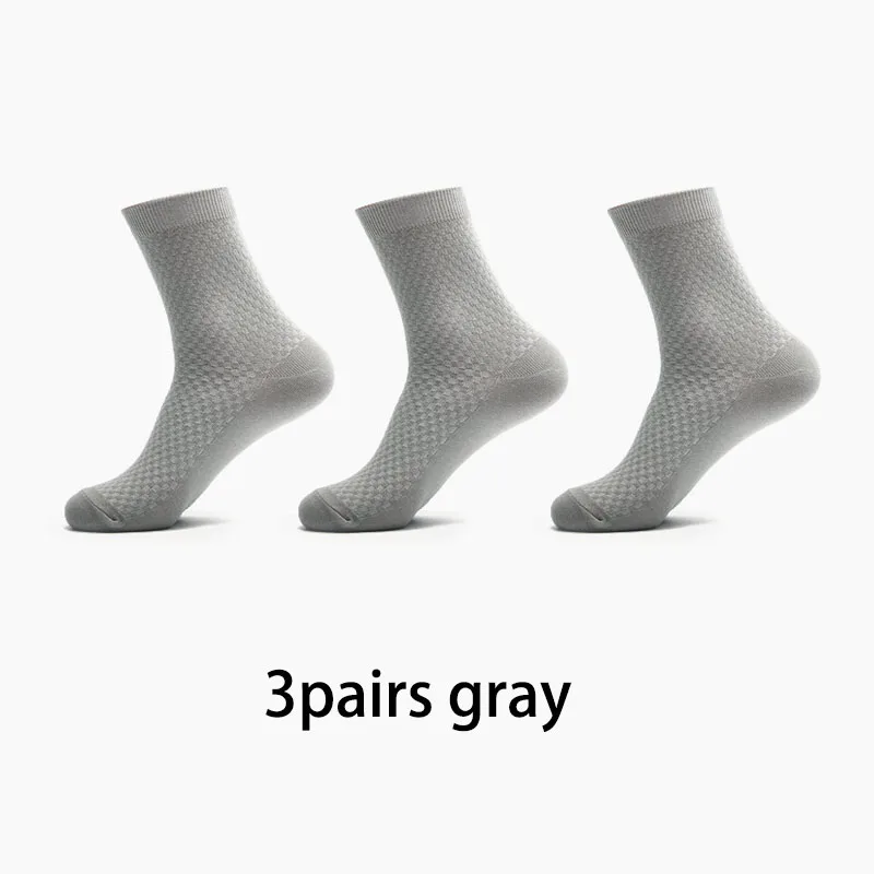 3pairs gray 5 пар/лот, хлопковые мужские носки, синие высокие носки, носки-башмачки с якорем и звездой, мягкие забавные носки, повседневные носки, мужские Чулочные изделия - Цвет: 3pairs gray
