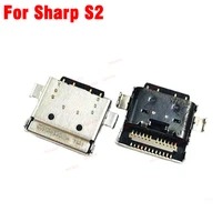 2pcs for sharp aquos s2 fs8010s3 mini fs8018 usb charging connector socket port jack data charger slot socket replacement parts