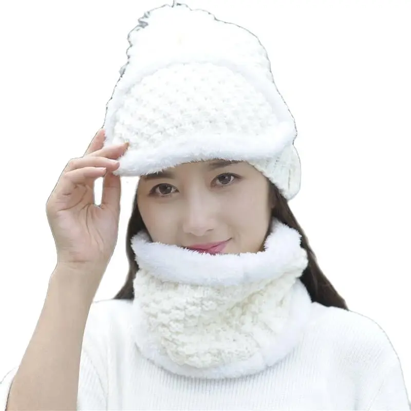 Новинка Молодежные зимние толстые кашемировые теплые маски в виде шляп шарф