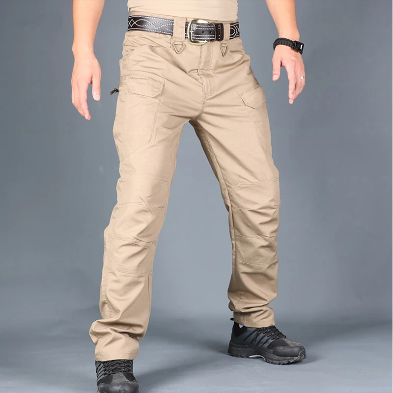 Брюки карго мужские уличные военные повседневные Джоггеры со множеством