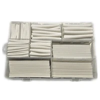 385 pcsset white 9 sizes assorted 21 flame retardant boxed heat shrink tubing kit mpa 600v