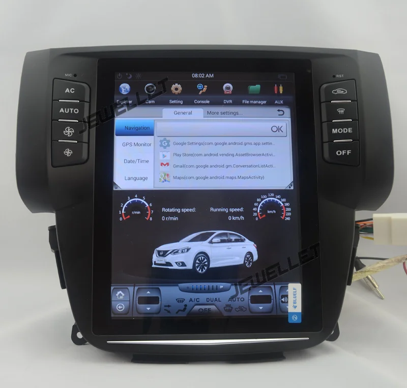 10 4 &quottesla style вертикальный экран android 9 0 шестиядерный автомобильный GPS
