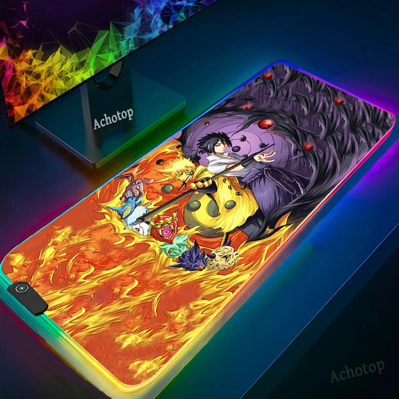 

900x400 RGB Personalized Cool Fashion Sharingan High Speed New round Mousepad Anti-Slip Laptop PC Mice Pad Mat gaming Mouse pad