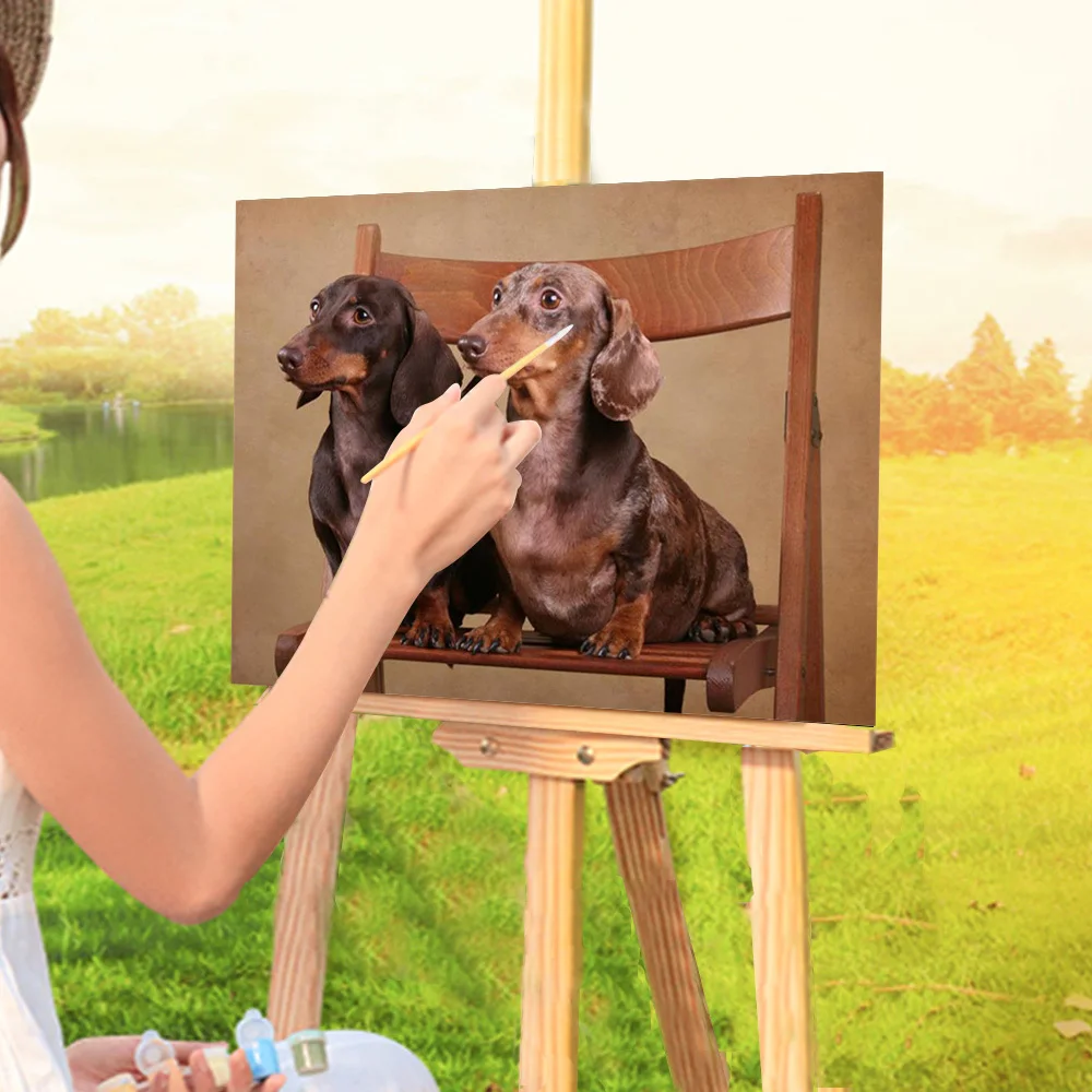 

Набор для рисования по номерам на холсте «такса», 40 х50 см